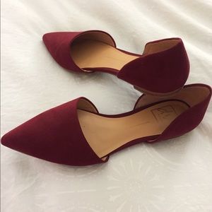 Maroon Abbey D’Orsay Flats